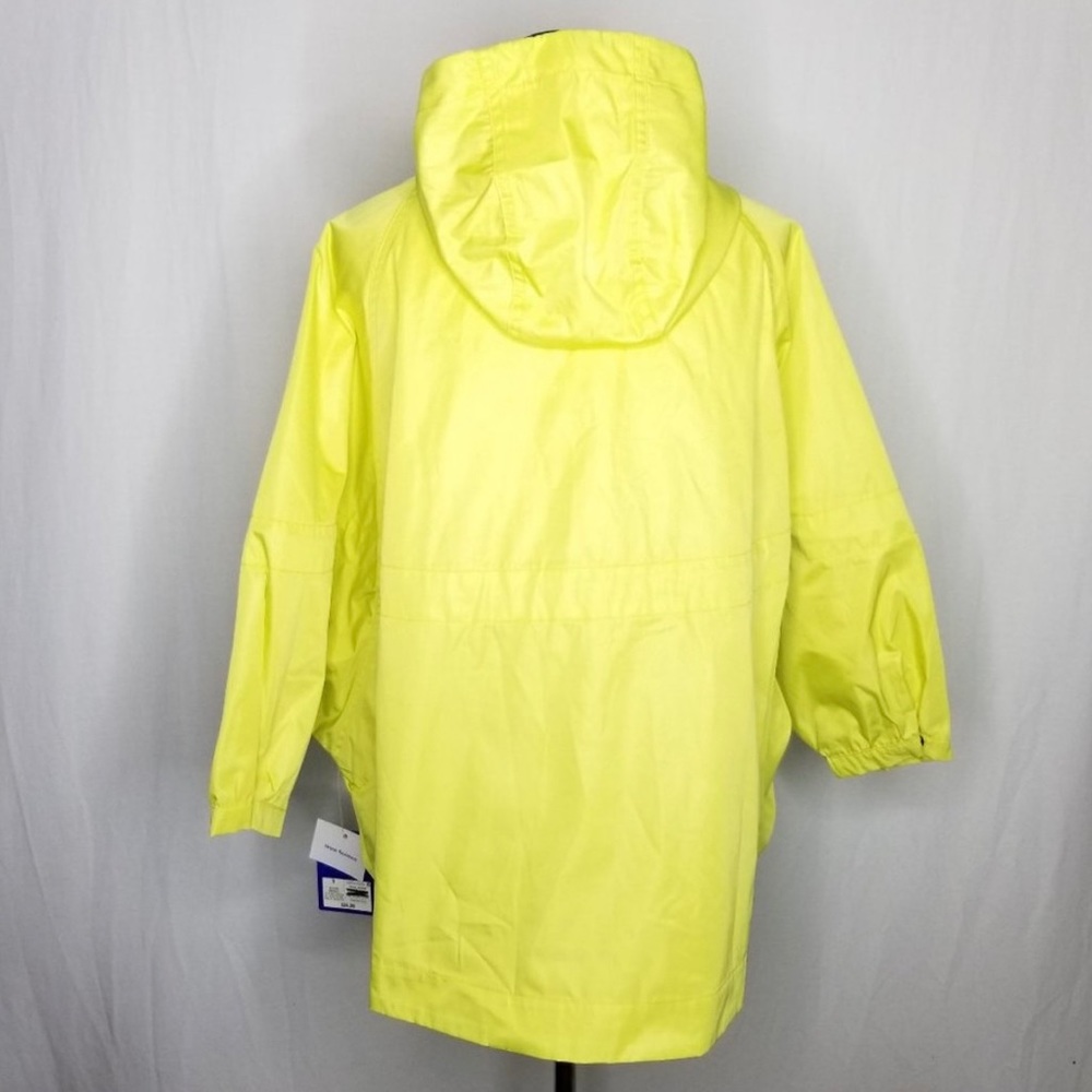 JoyLab Yellow Zip-Up Windbreaker Water Resistant Poncho Size Small NEW - Picture 4 of 7